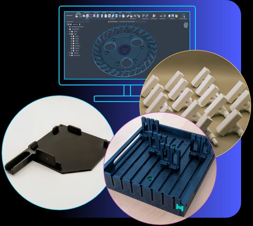 Conception et fabrication de pièces et prototypes